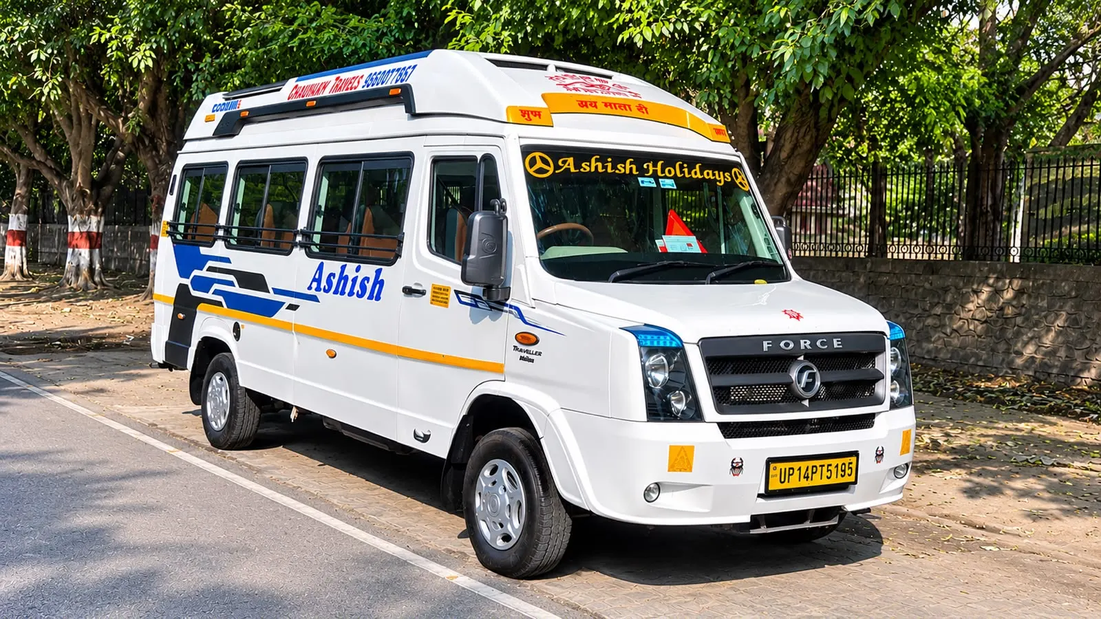 16-seater Tempo Traveller vehicle