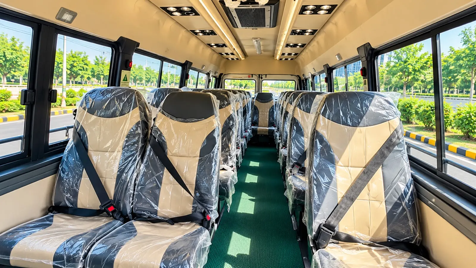 20 Seater Staff CNG vehicle