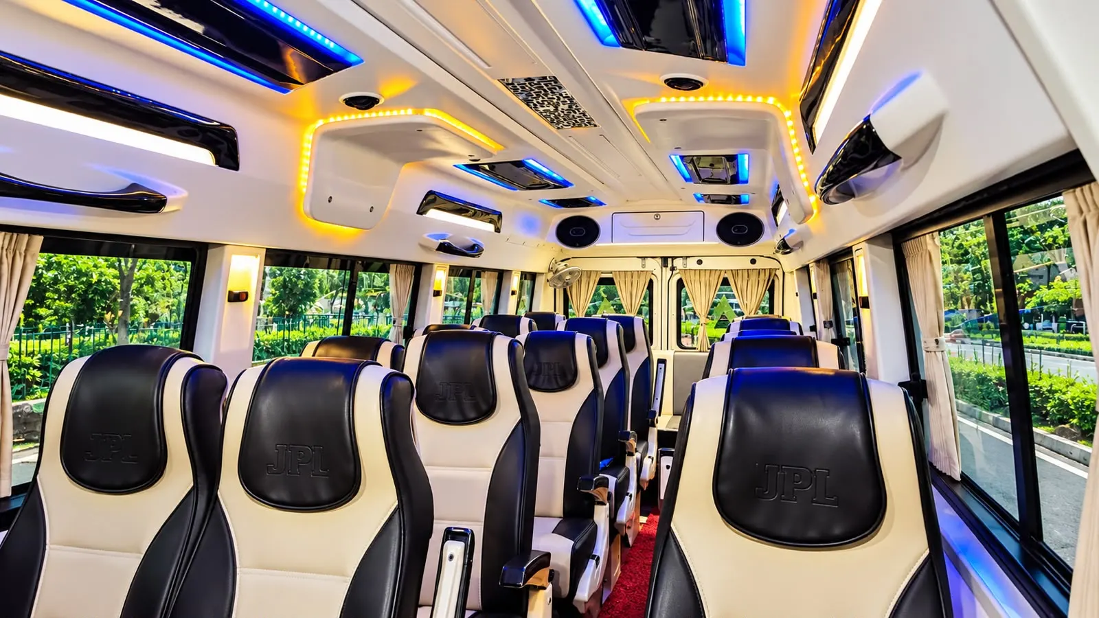 20-seater Tempo Traveller vehicle